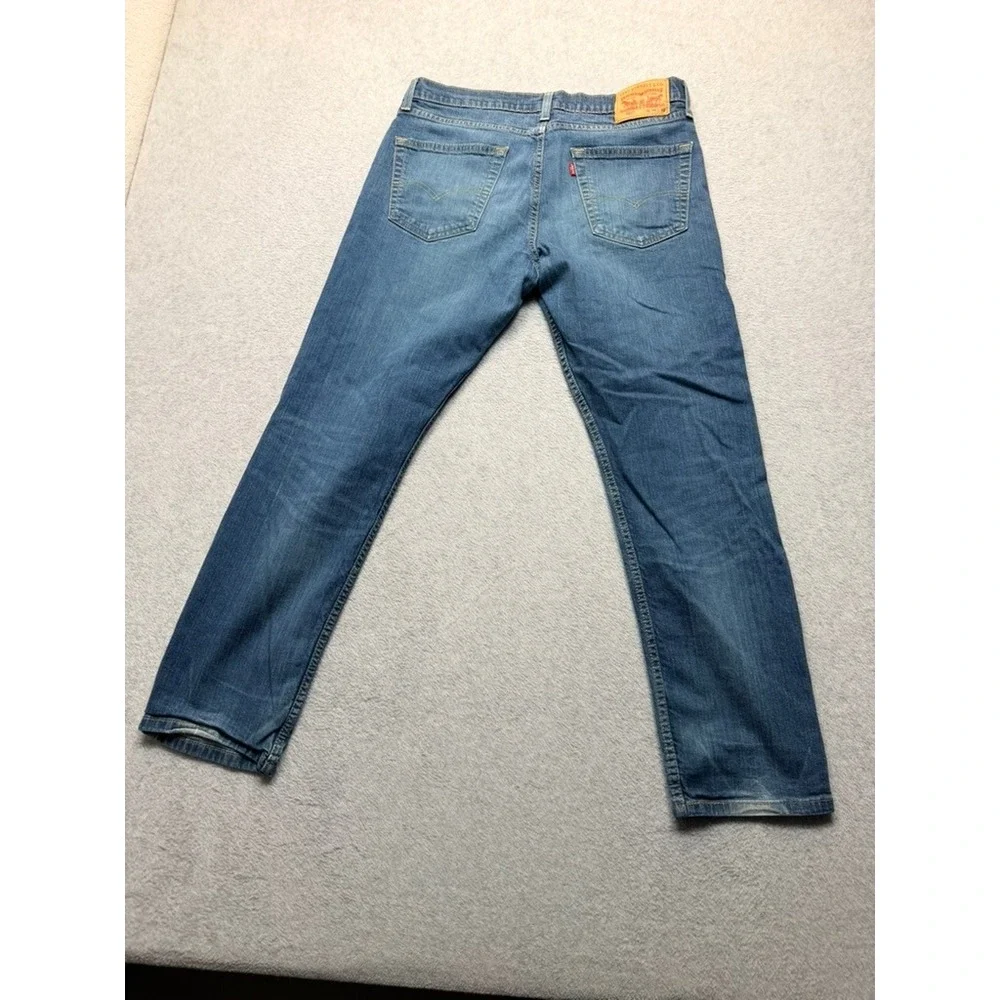 Levis 502 Regular Taper Mens Jeans Blue Medium Wash 34x32 Denim Pants